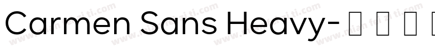 Carmen Sans Heavy字体转换